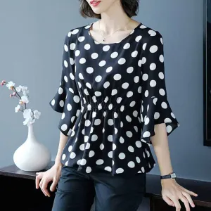 Chiffon  Casual Blouse Fashion Womens Loose Tops