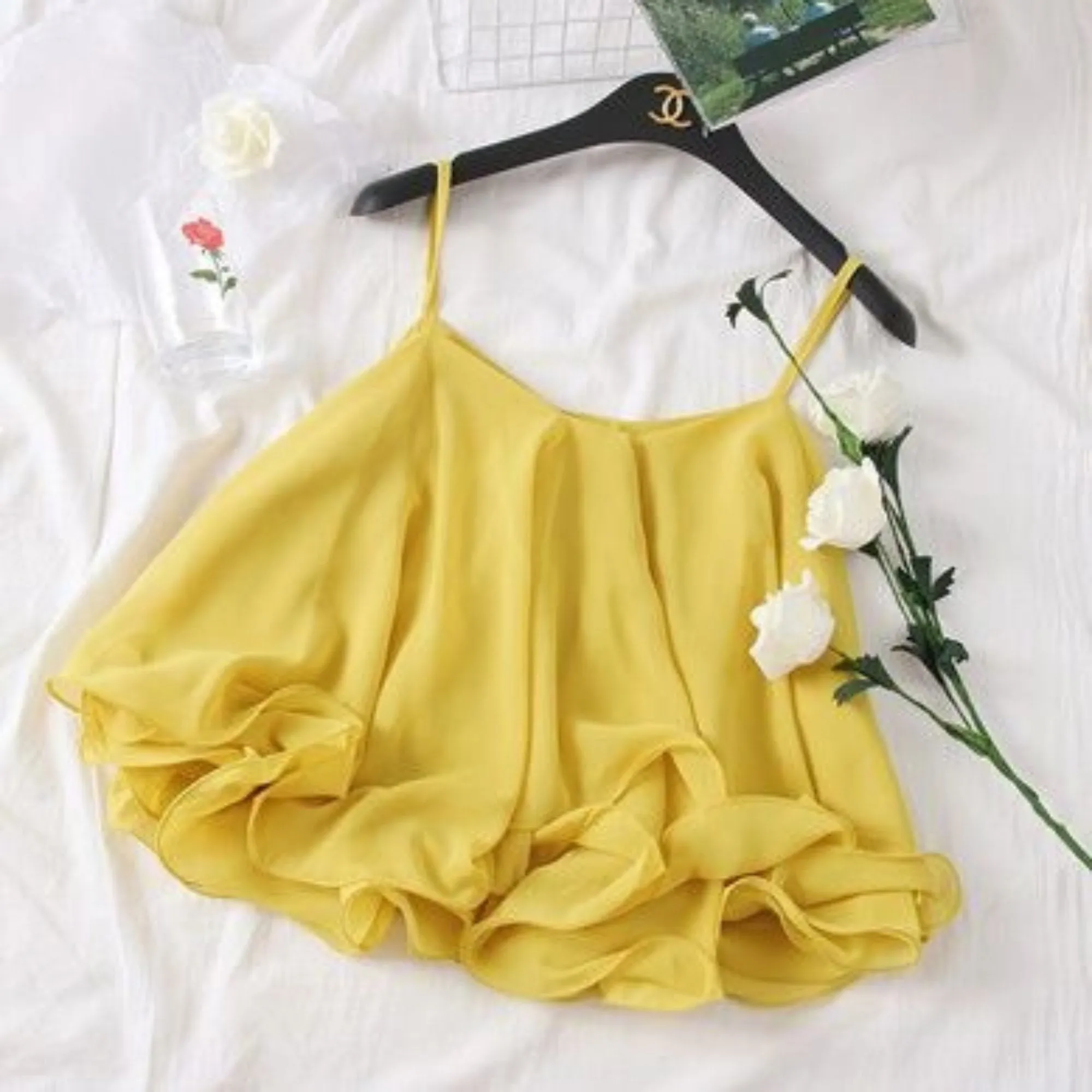 Chiffon Cropped Camisole Top | Legacy Boutiques Dhaka