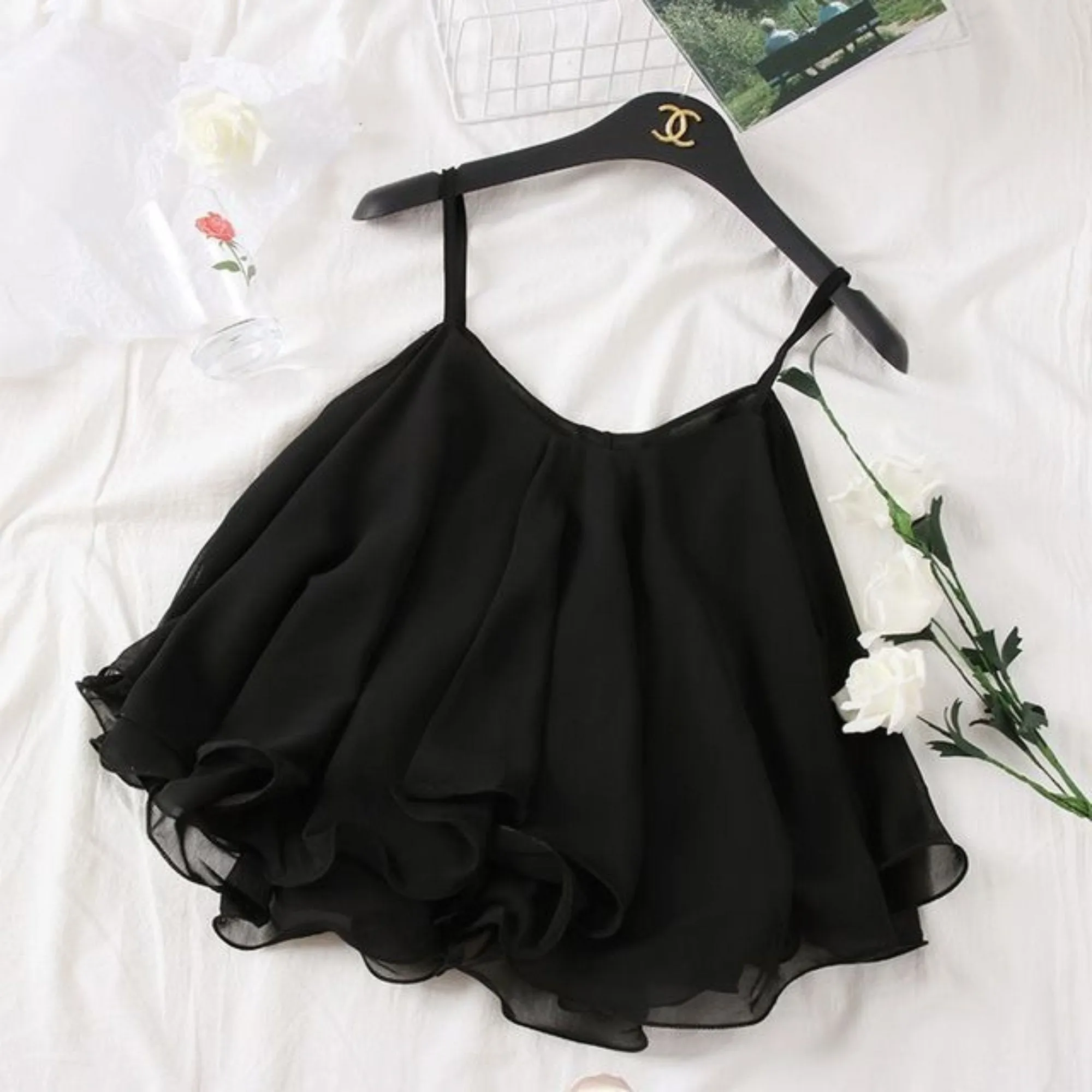 Chiffon Cropped Camisole Top | Legacy Boutiques Dhaka