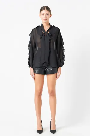 Chiffon Peekaboo Top