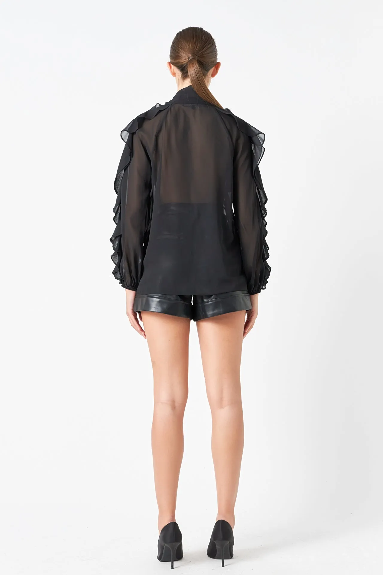 Chiffon Peekaboo Top