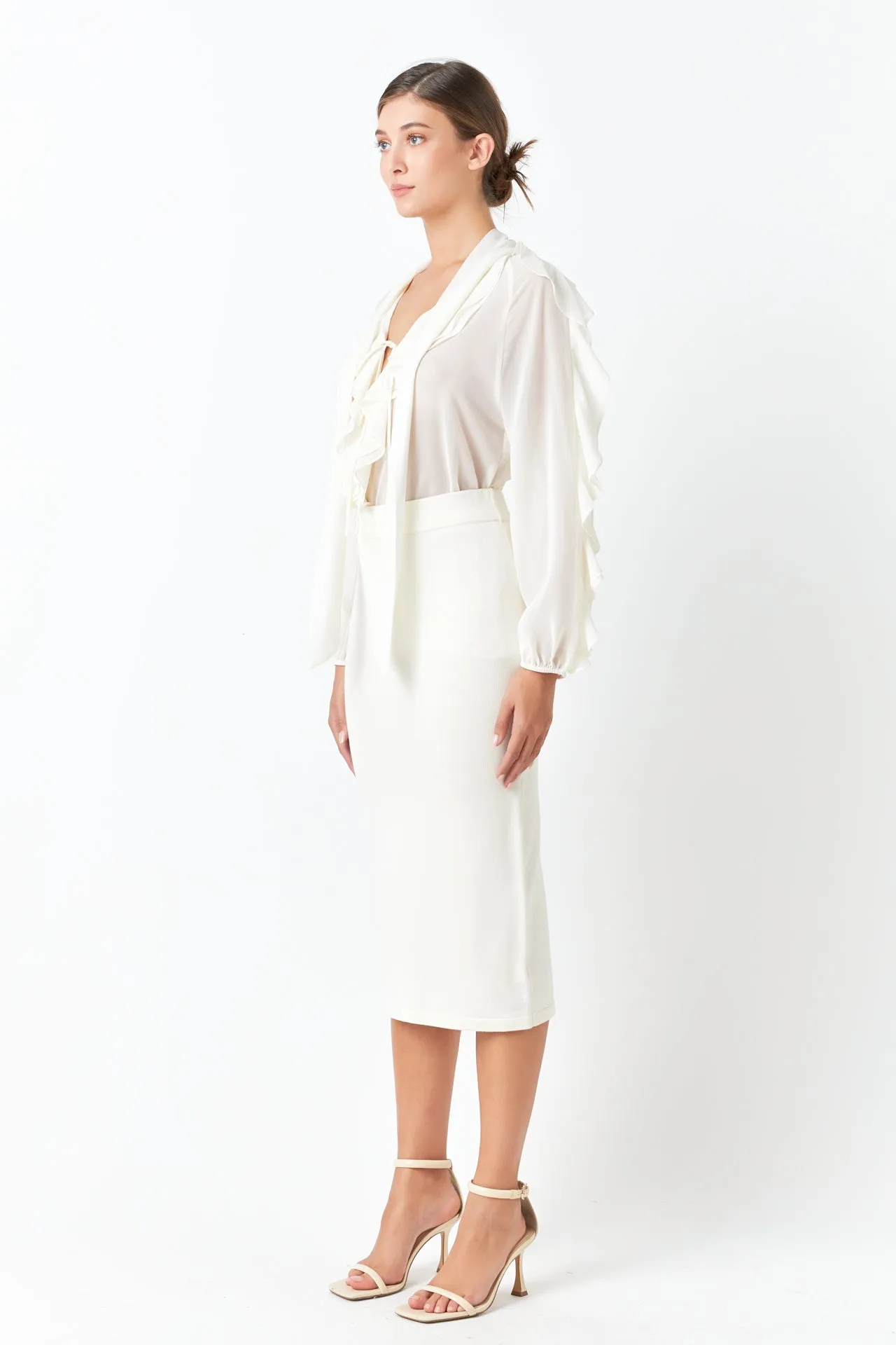 Chiffon Peekaboo Top