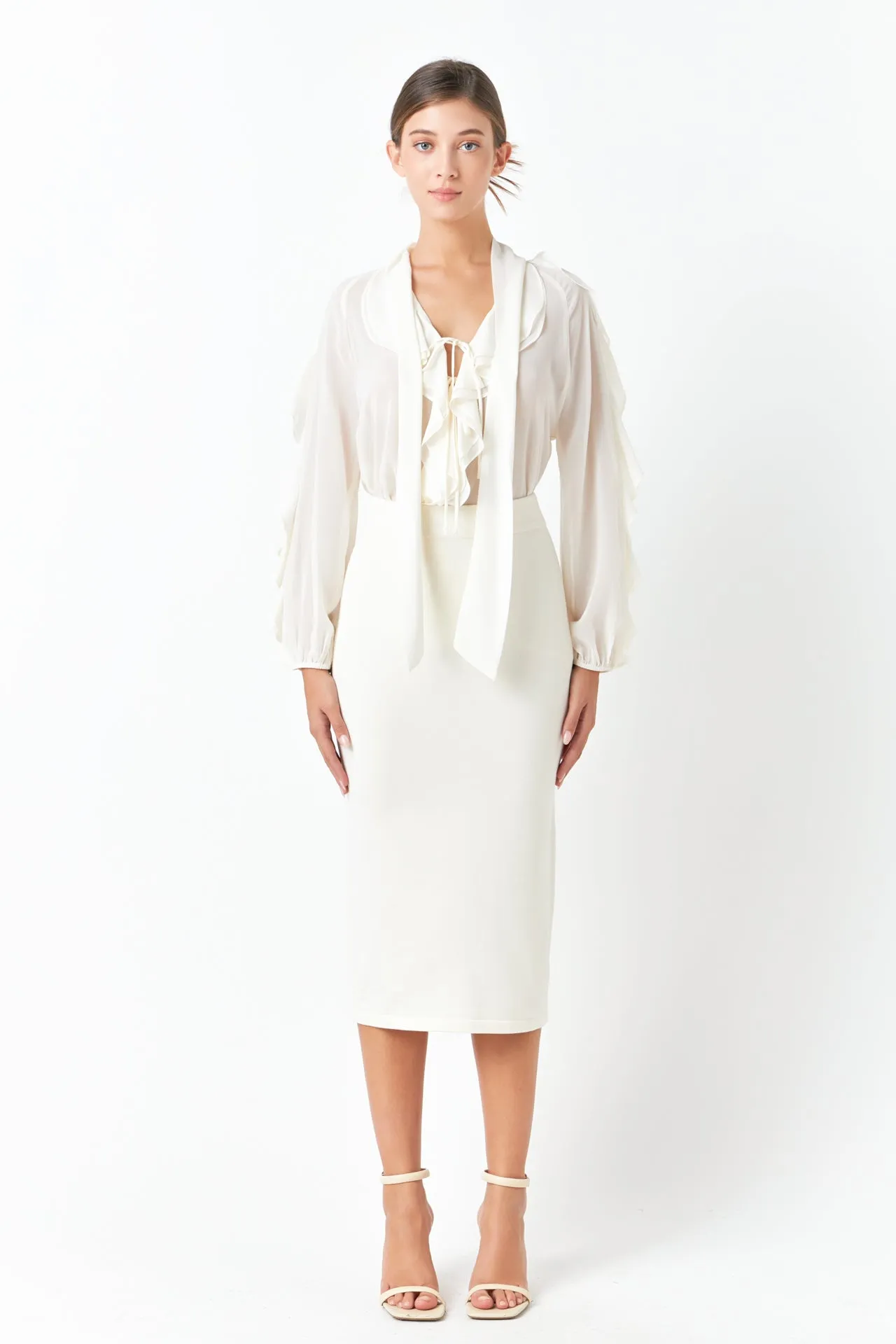 Chiffon Peekaboo Top