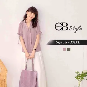 CHIFFON PUFF SLEEVE TOPS