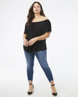 Chrissy Peasant Top | Black