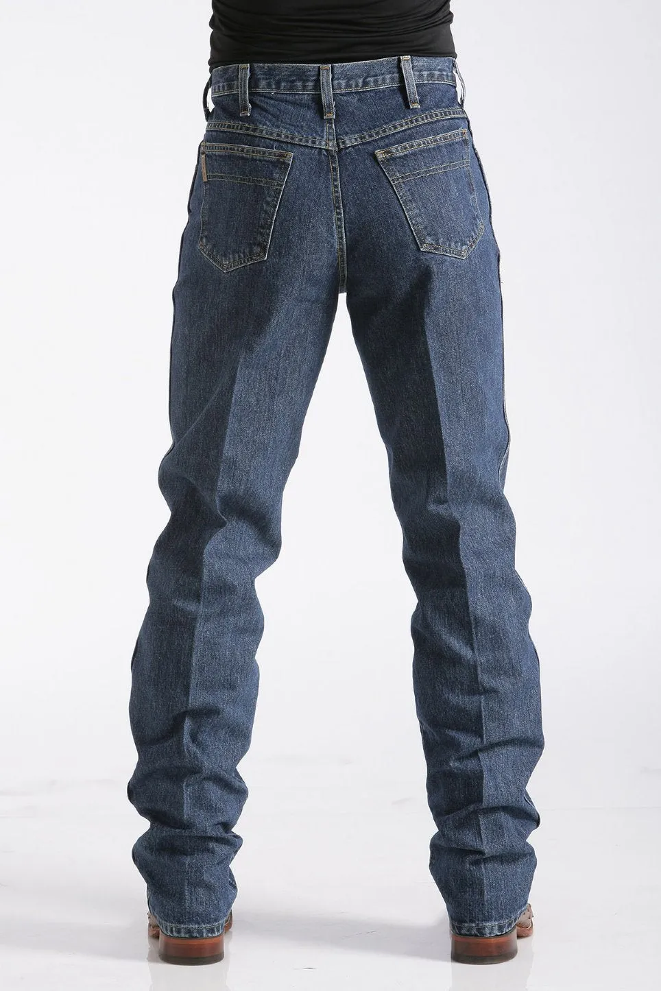 CINCH MEN'S RELAXED FIT DARK STONEWASH GREEN LABEL JEAN