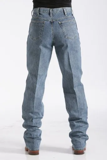 CINCH MEN'S RELAXED FIT MEDIUM WASH GREEN LABEL JEANS