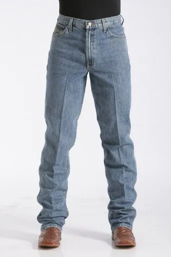 CINCH MEN'S RELAXED FIT MEDIUM WASH GREEN LABEL JEANS