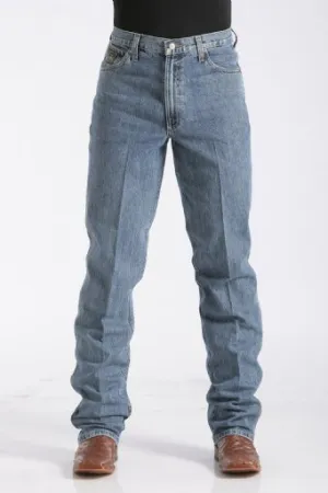 CINCH MEN'S RELAXED FIT MEDIUM WASH GREEN LABEL JEANS