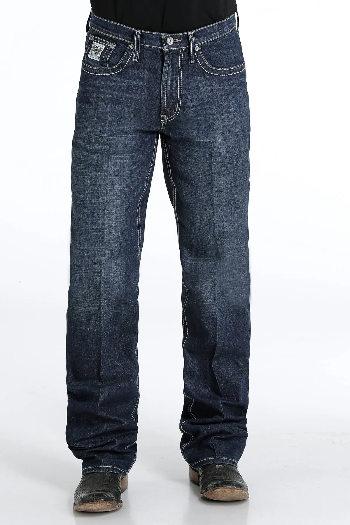 CINCH RELAXED FIT WHITE LABEL DARK STONEWASH JEAN