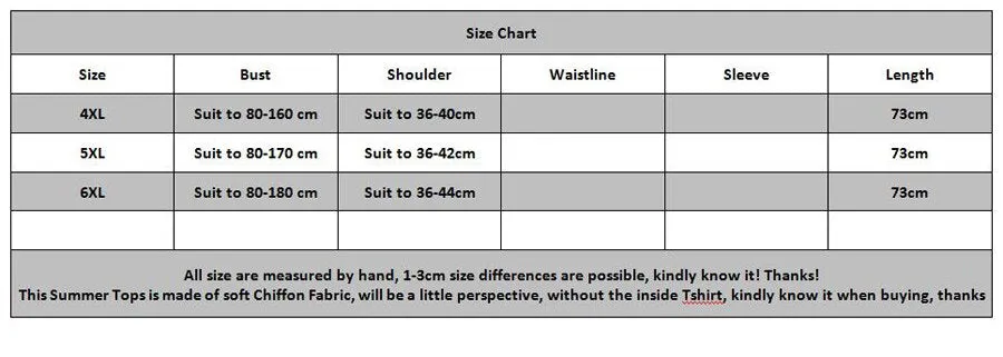 Curvy Size Women's Chiffon Batwing Sleeve Letters Print Summer Tops Blouses