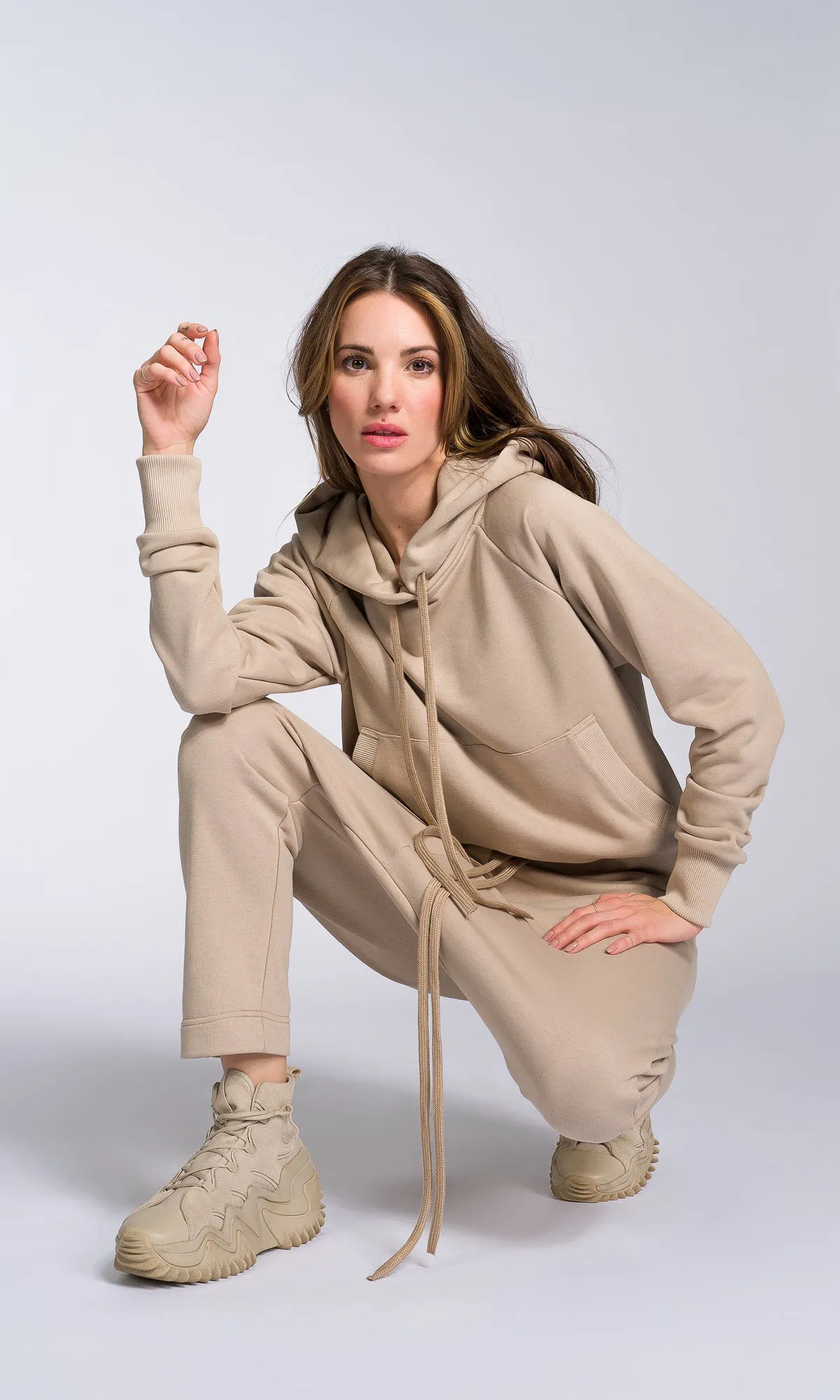Deep Drop Crotch Cotton Pants