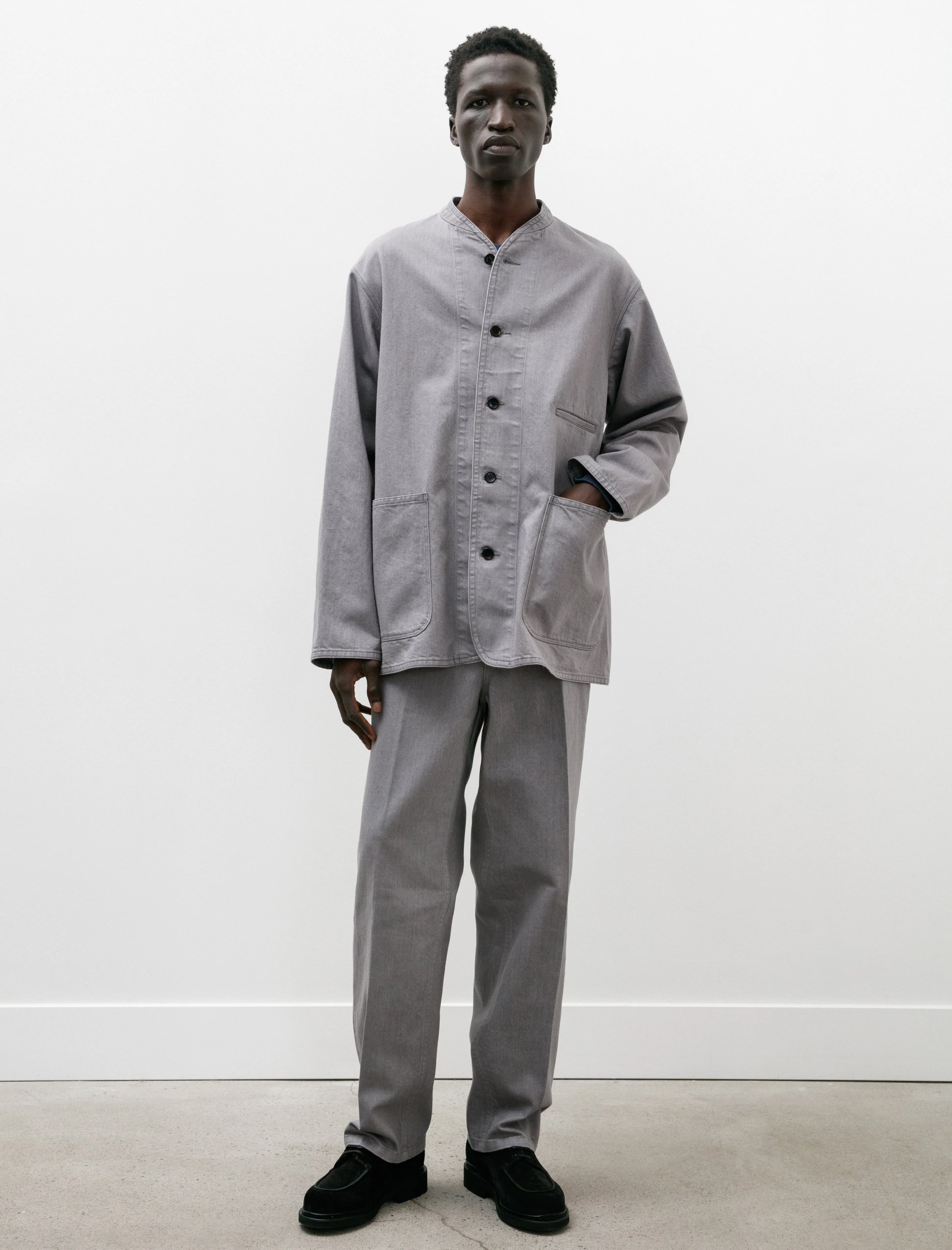 Denim Slacks Grey