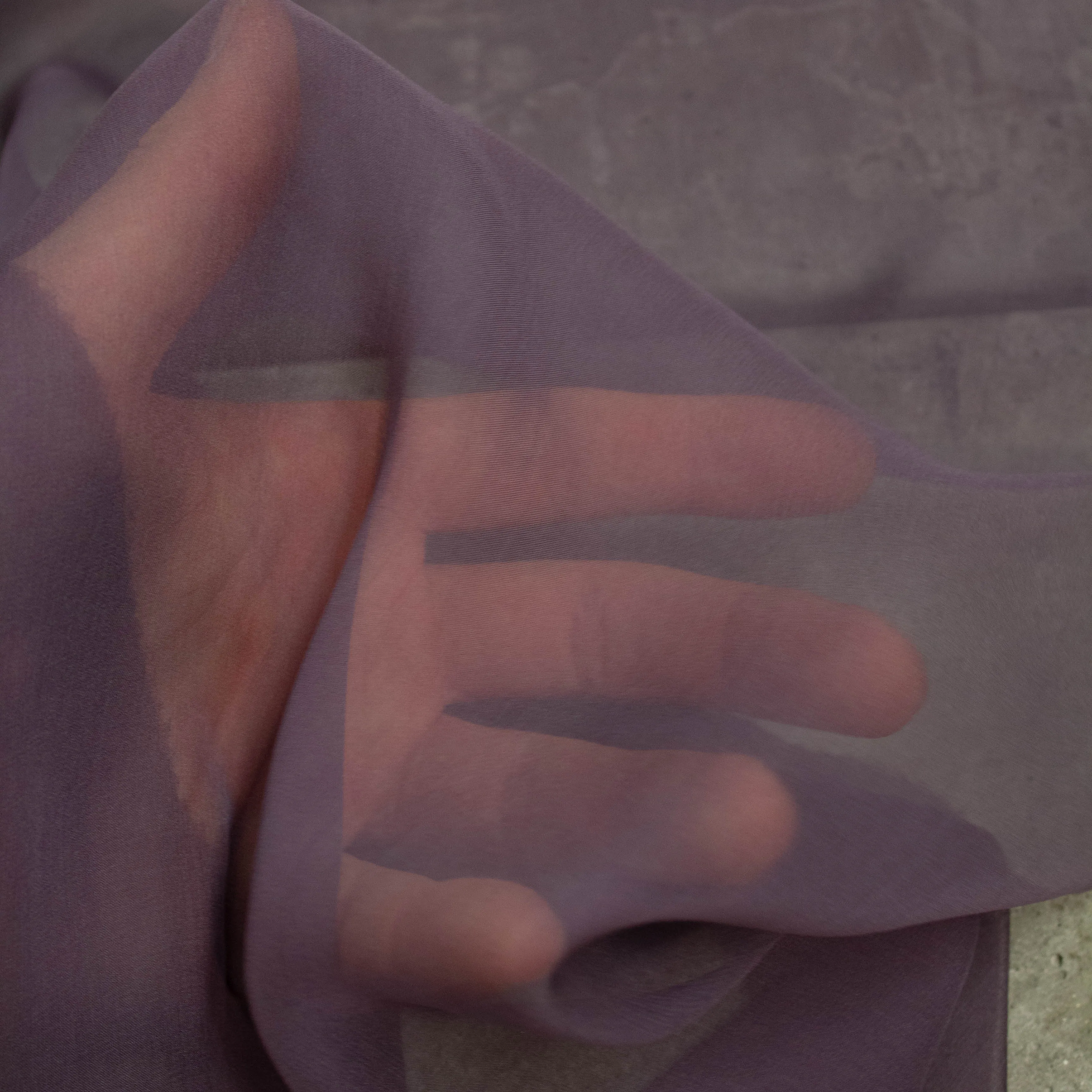 Dister Mauve Purple Silk Chiffon