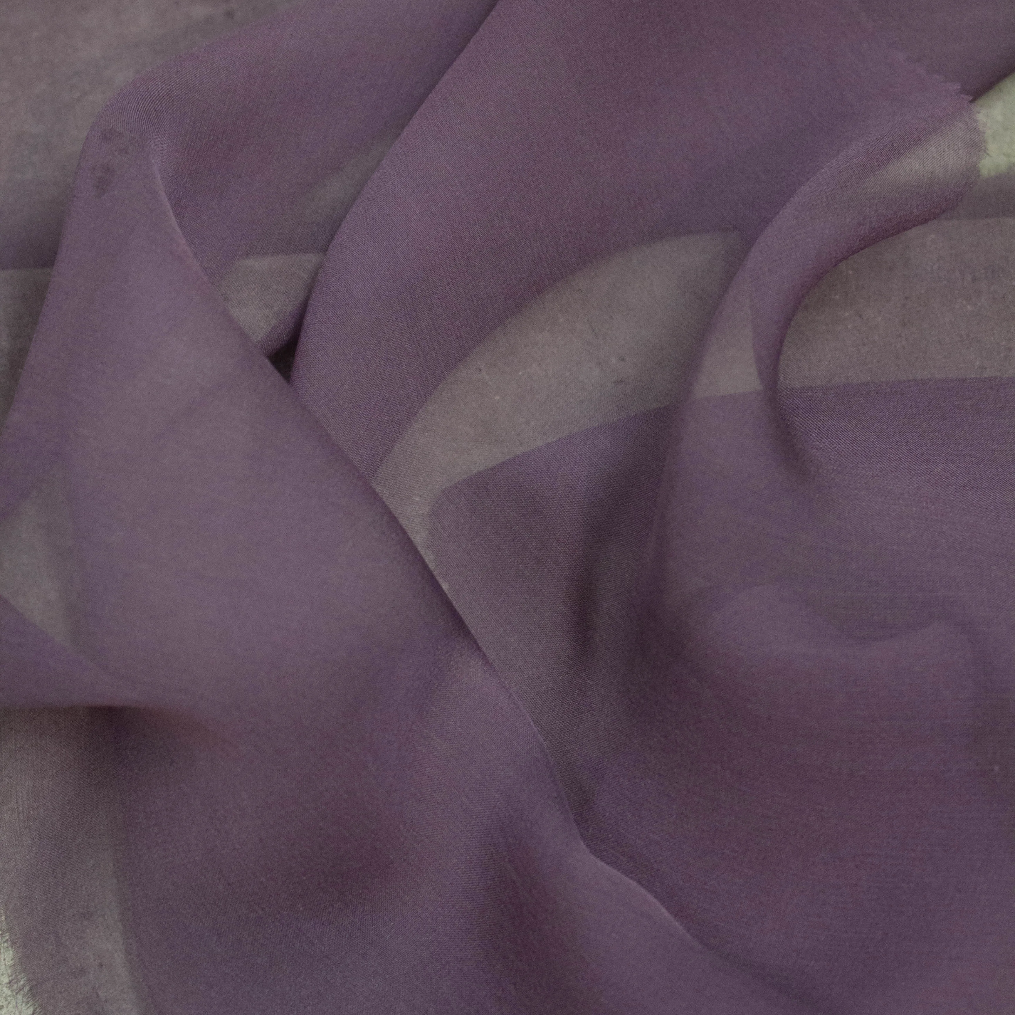 Dister Mauve Purple Silk Chiffon