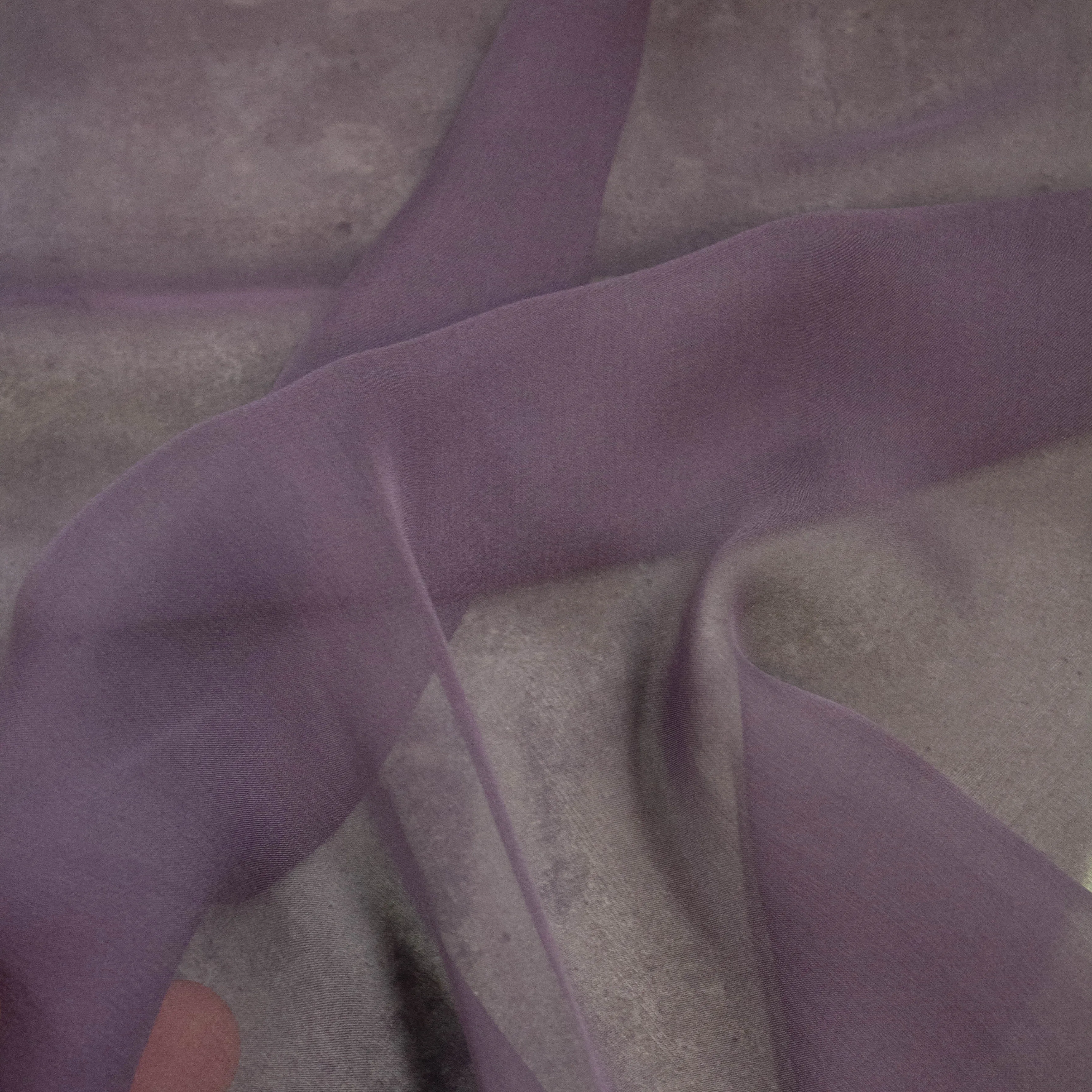 Dister Mauve Purple Silk Chiffon