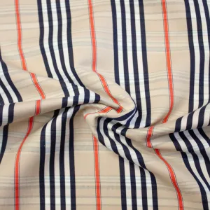 Dorian Multicolour Check Cotton Linen Blend