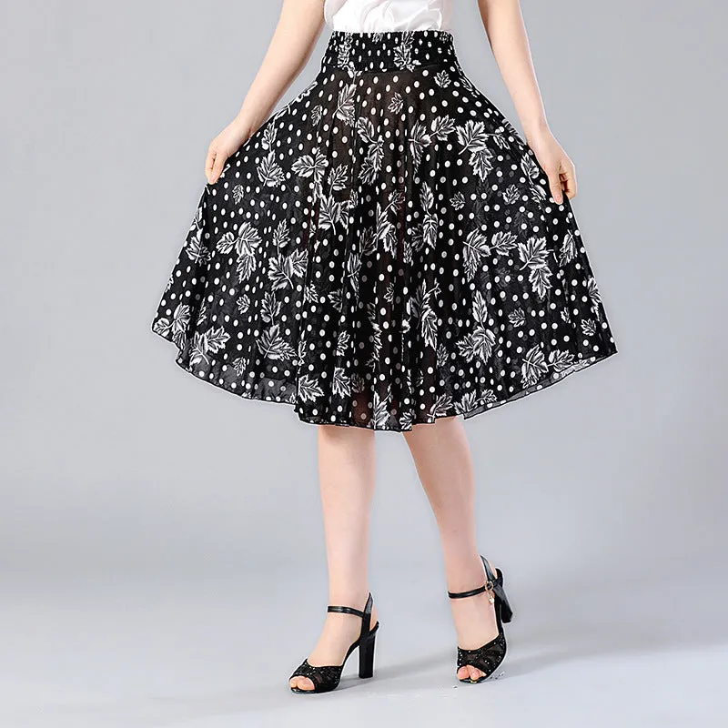 Elderly Women Skirt Summer Loose Plus Size Mom Skirt