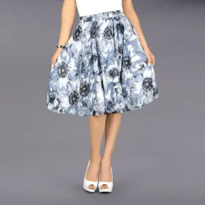 En Femme Floral Chiffon Swing Skirt