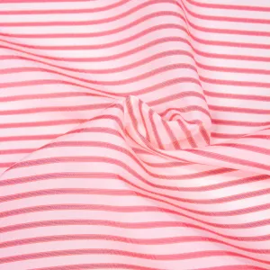 Ferst Neon Pink Striped Polyester Blend