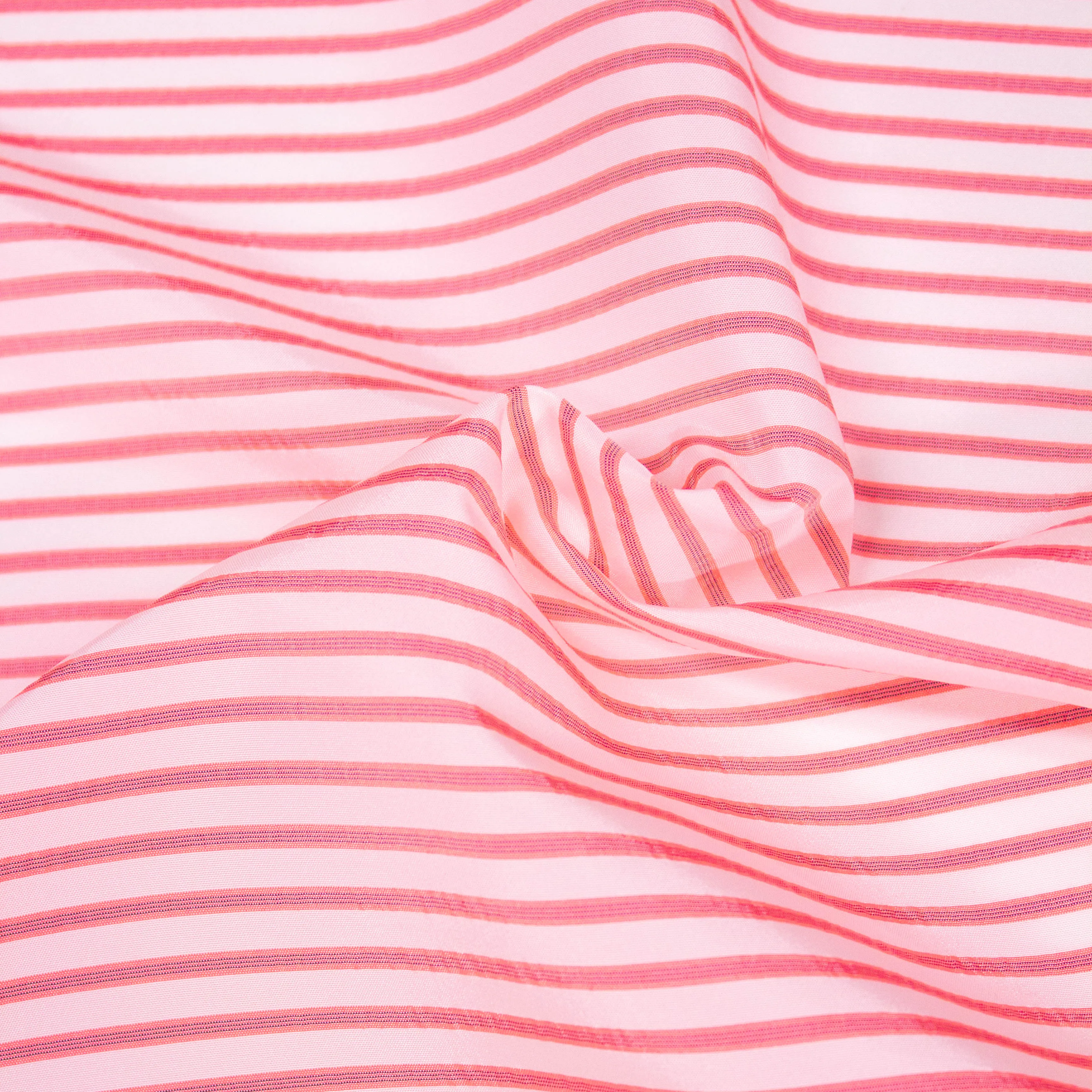 Ferst Neon Pink Striped Polyester Blend