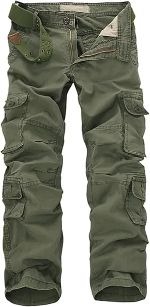 Finelylove Men's Cargo Pants Heavyweight Flex Construction Work Pants Ripstop Outdoor Hiking Pants with Multi Pockets Finelylove Men's Cargo Pants Heavyweight Flex Construction Work Pants Ripstop Outdoor Hiking Pants with Multi Pockets
