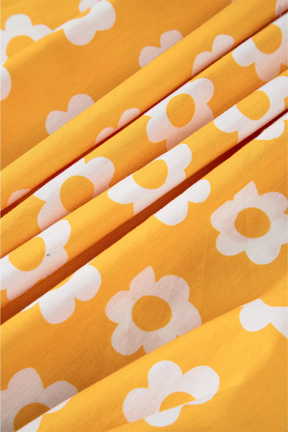 Flower Print Bracelet Sleeve Maxi Dress
