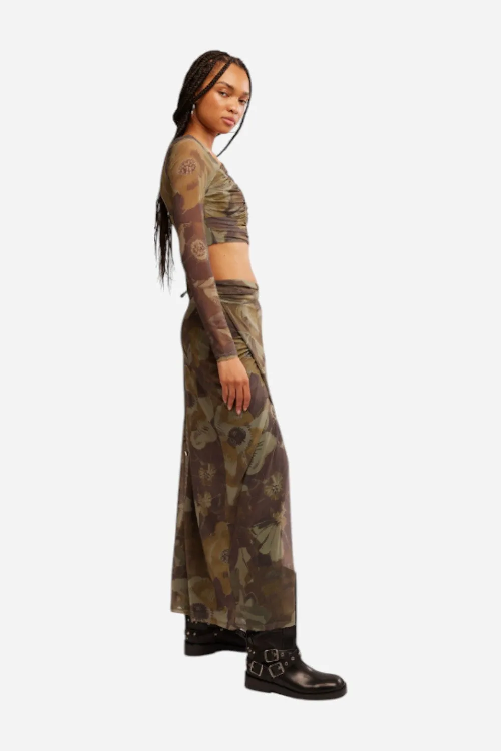 Free People Supernova Set in Army Combo