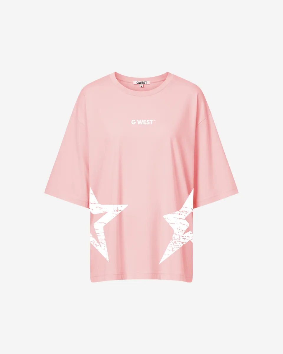 G West Oversized Brooklyn Arch Logo Tee -WOMEN