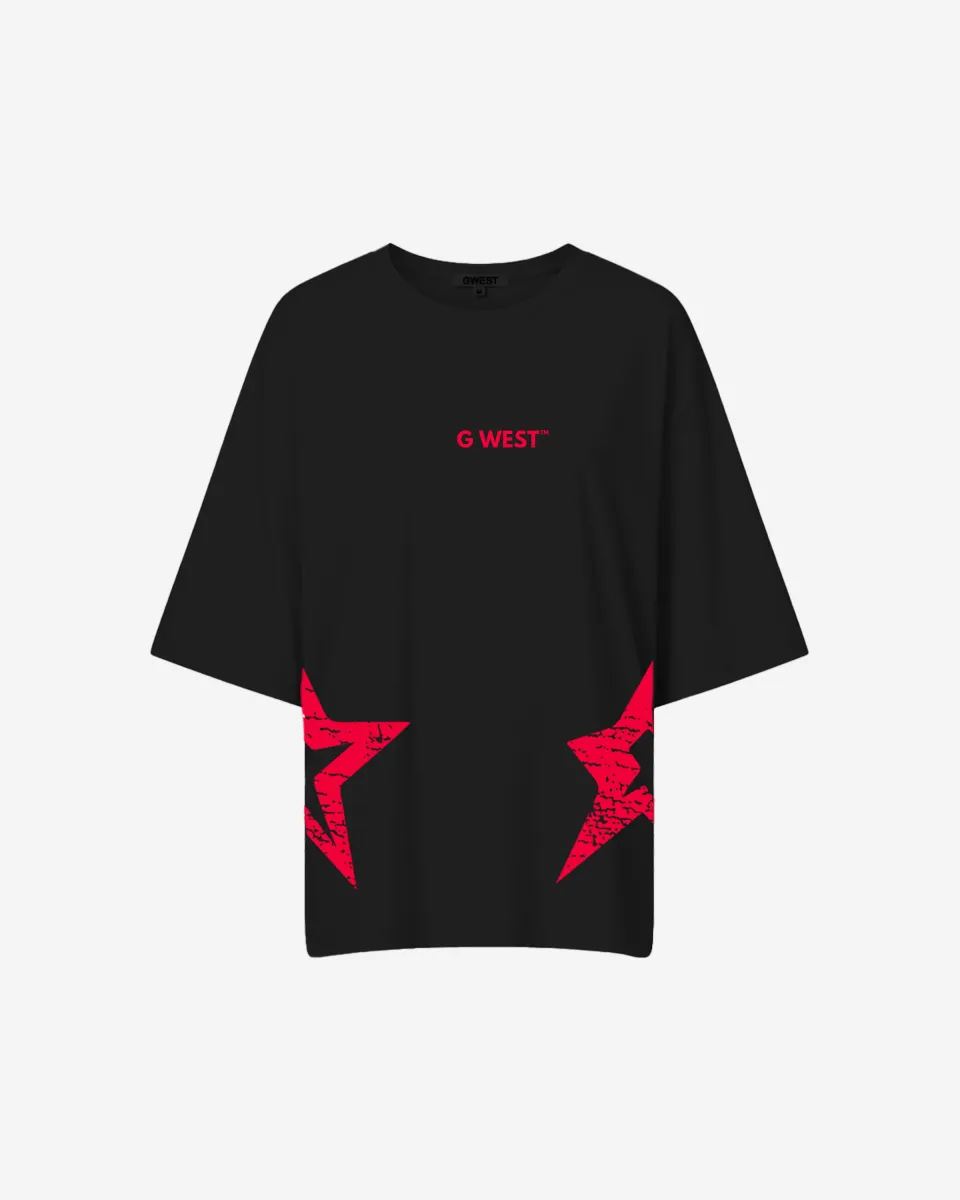 G West Oversized Brooklyn Arch Logo Tee -WOMEN