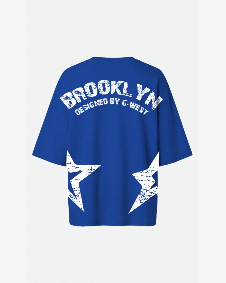 G West Oversized Brooklyn Arch Logo Tee -WOMEN