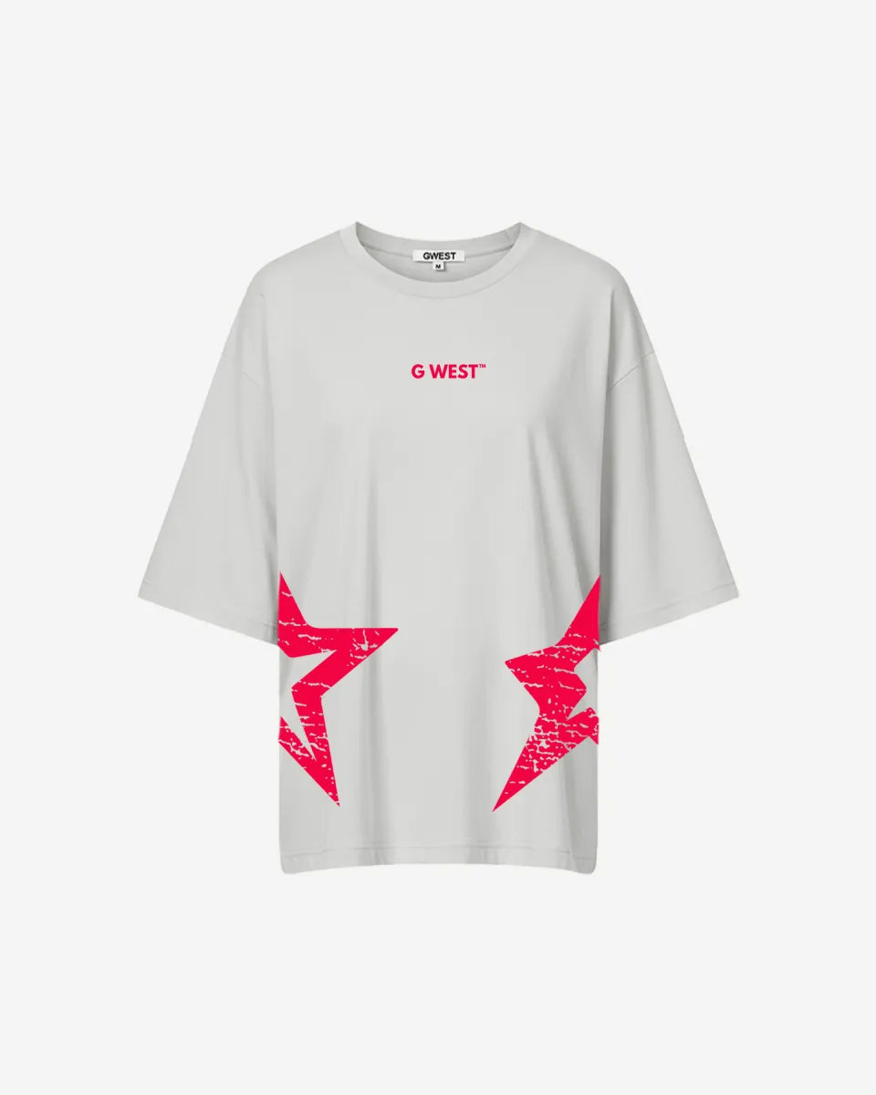G West Oversized Brooklyn Arch Logo Tee -WOMEN