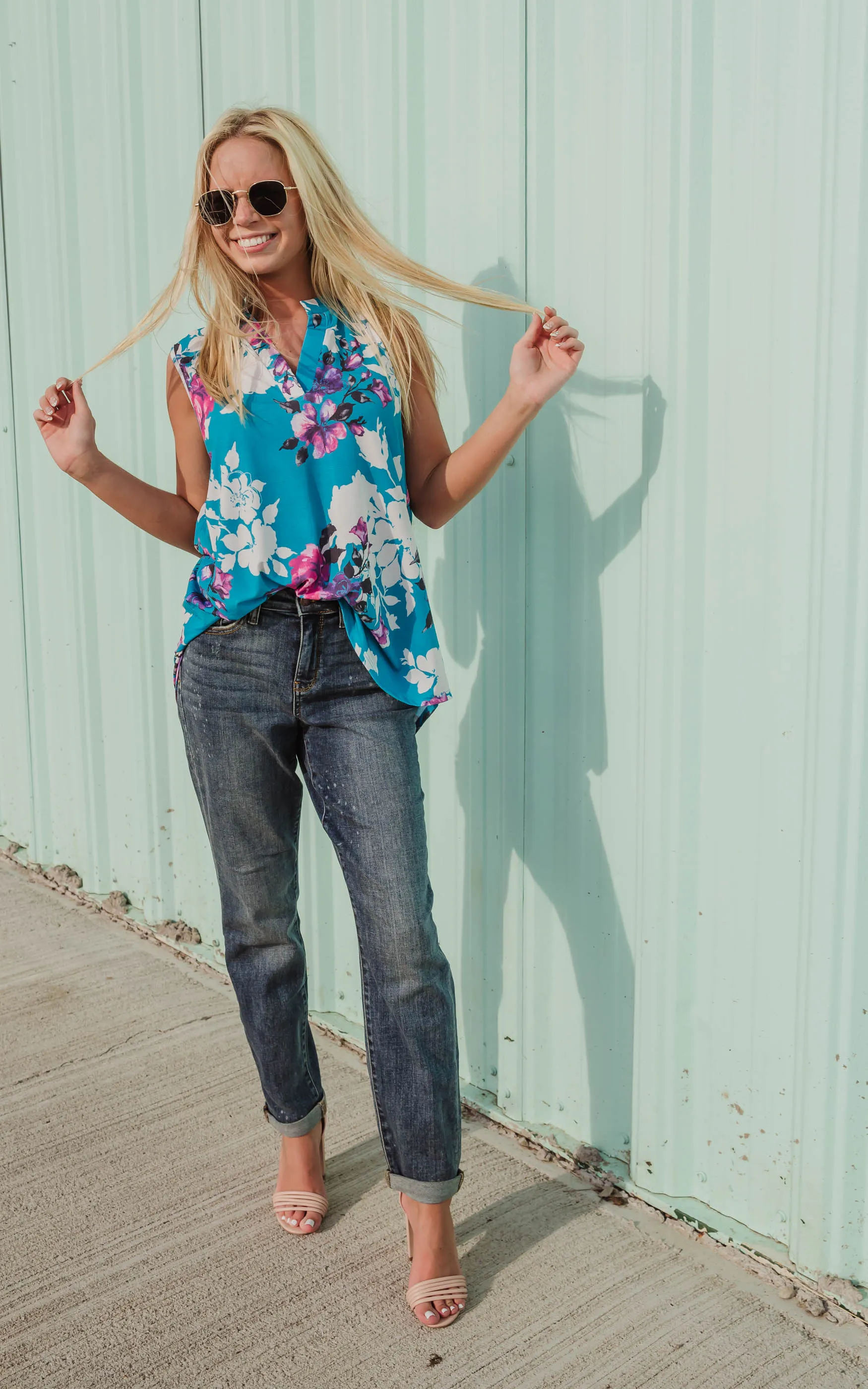 Gabby Floral Tank Top - Final Sale
