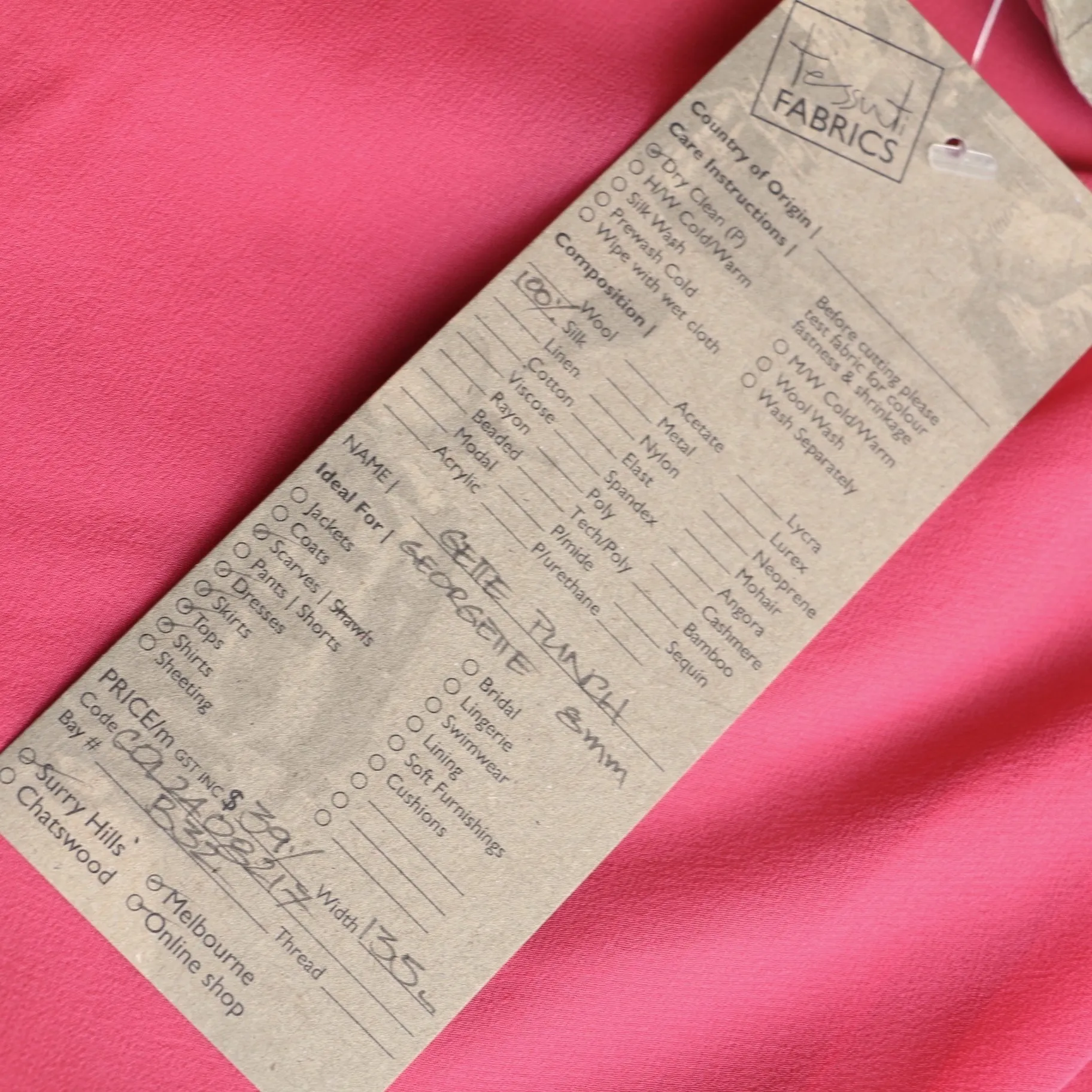Gette Punch Silk Georgette