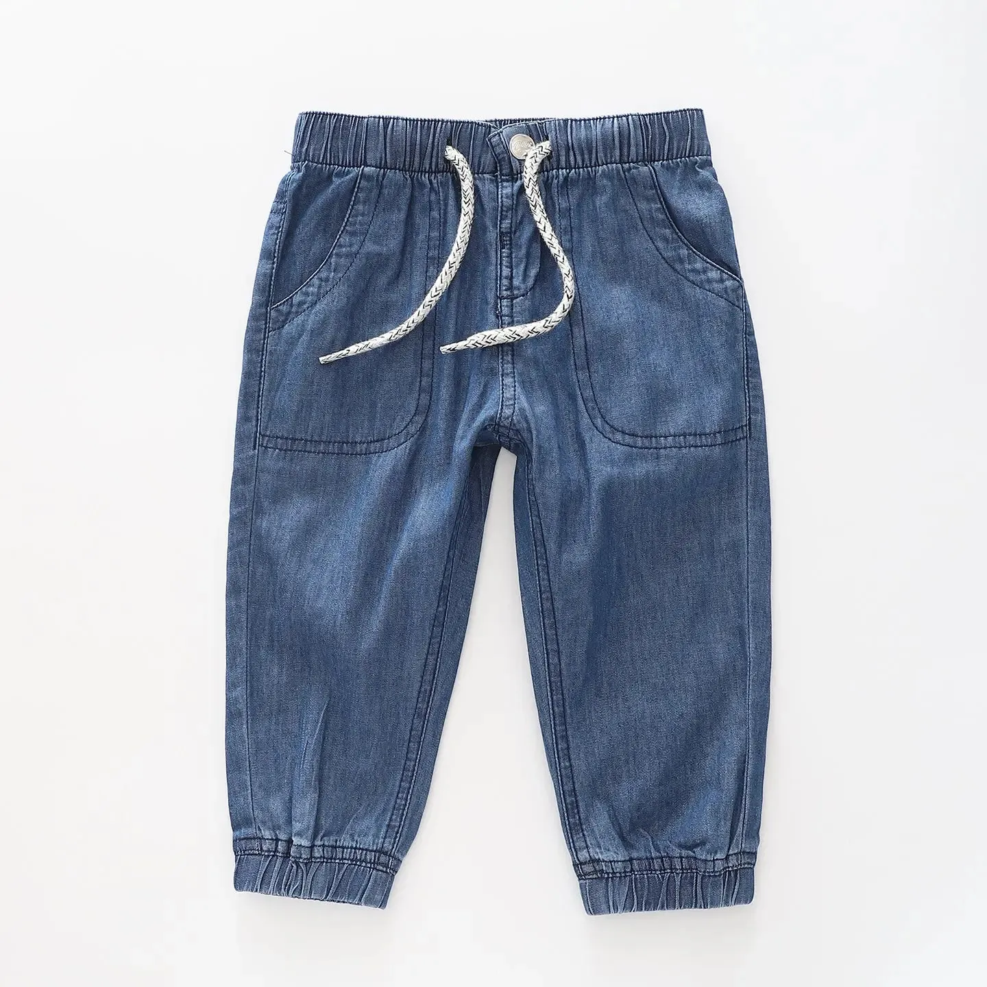 Girls Chambray Jogger Pants