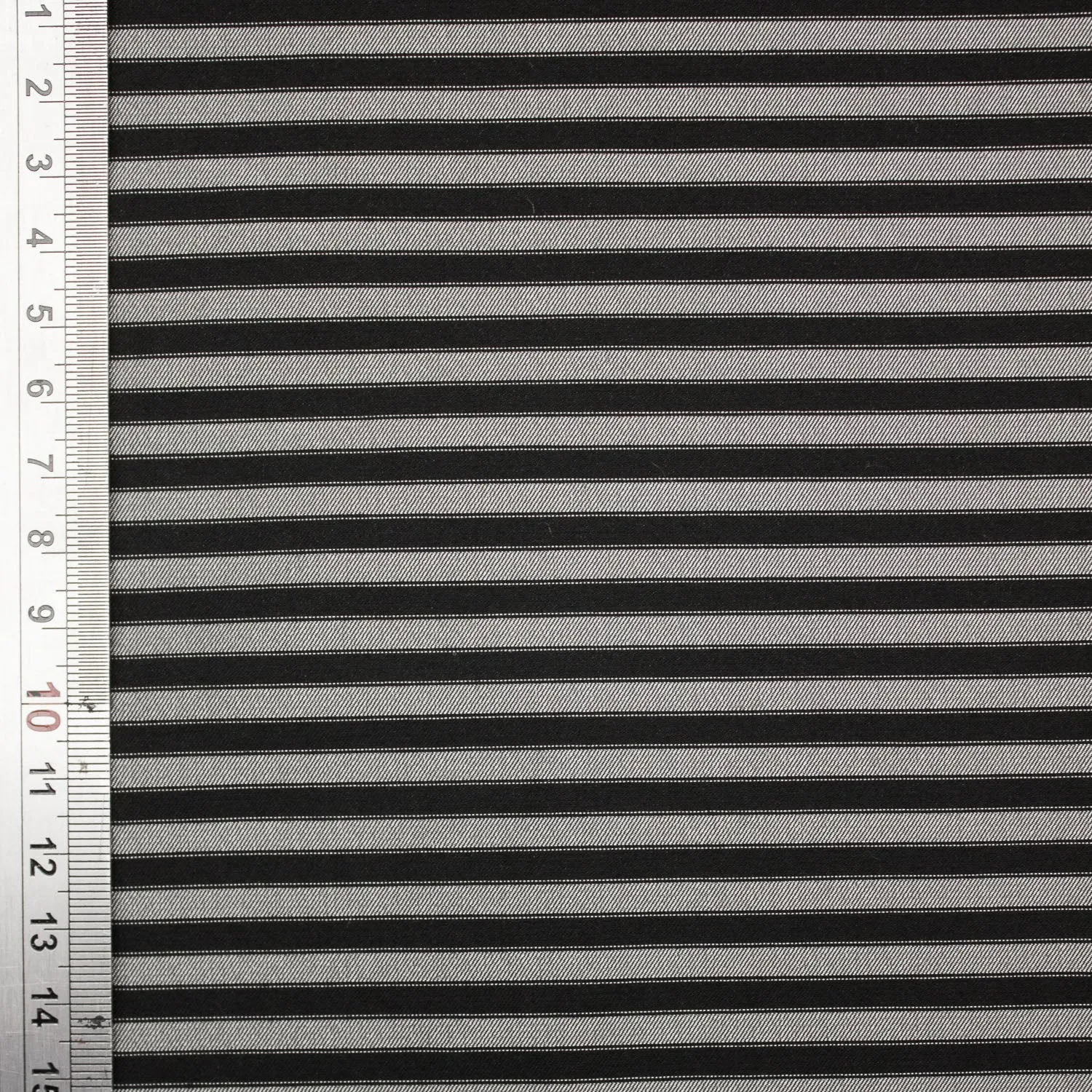 Graciela Black & Silver Stripe Viscose Stretch