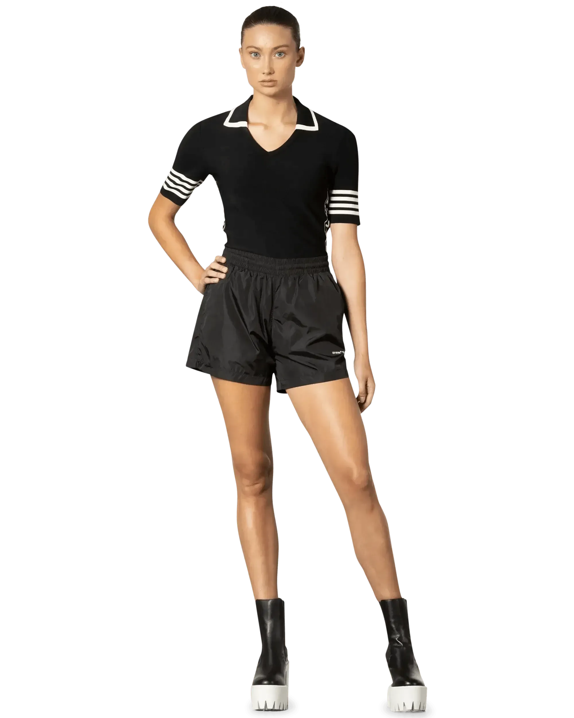 Half Sleeve Polo V-Neck Shirt