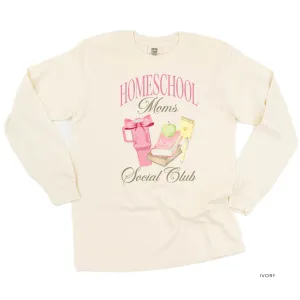 Homeschool Moms Social Club - LONG SLEEVE COMFORT COLORS TEE