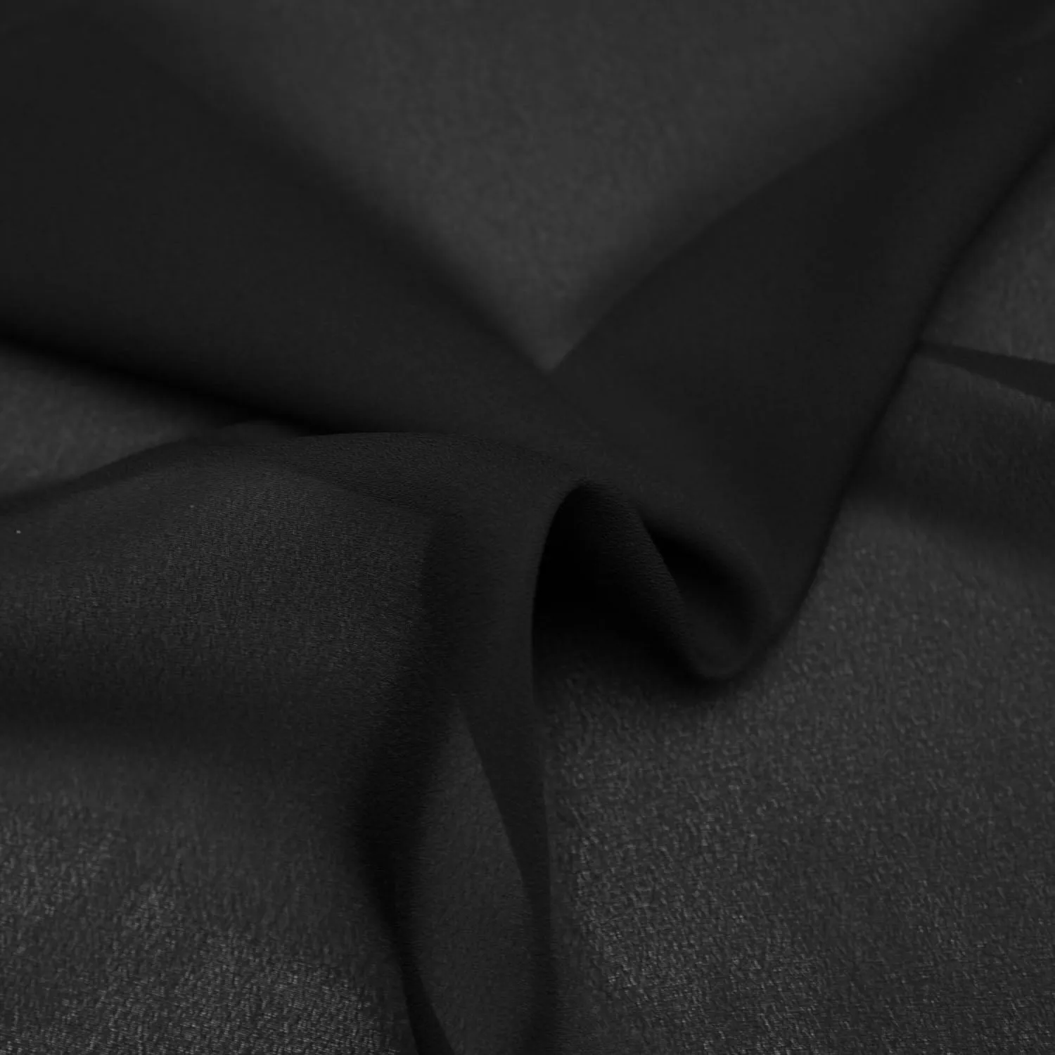 Iago Black Silk Voile
