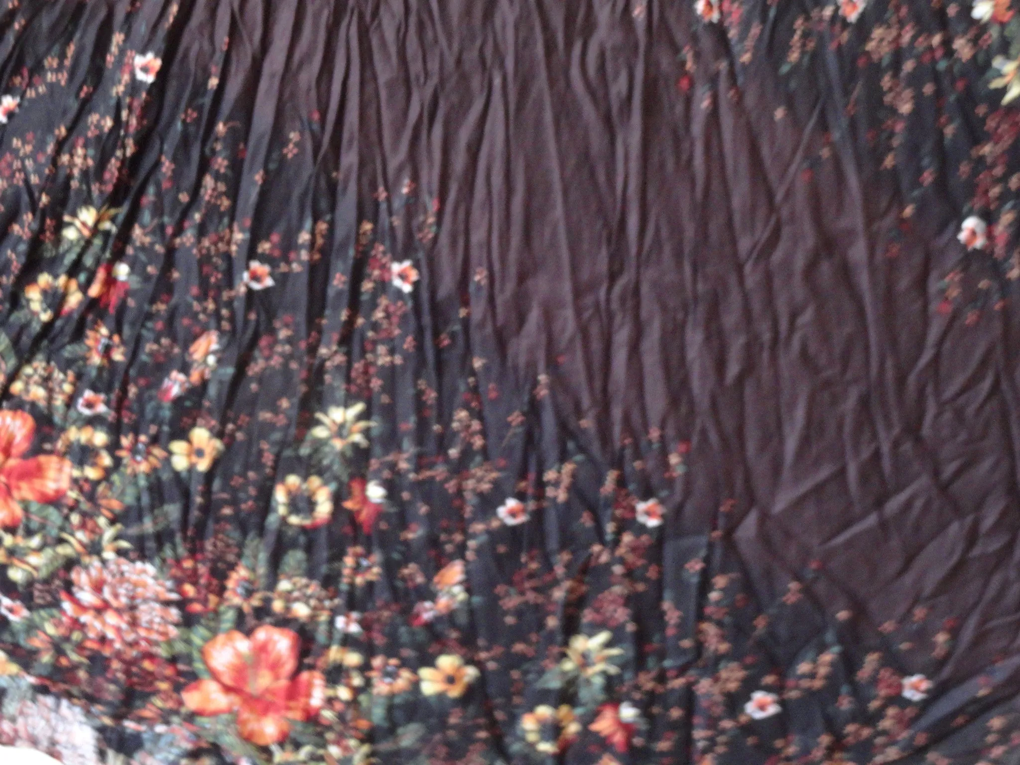 Indian boho, gypsy skirt. Maxi, Indian, long, crushed cotton skirt. Crinkled, Ethnic, Indian skirt. From Artikrti.