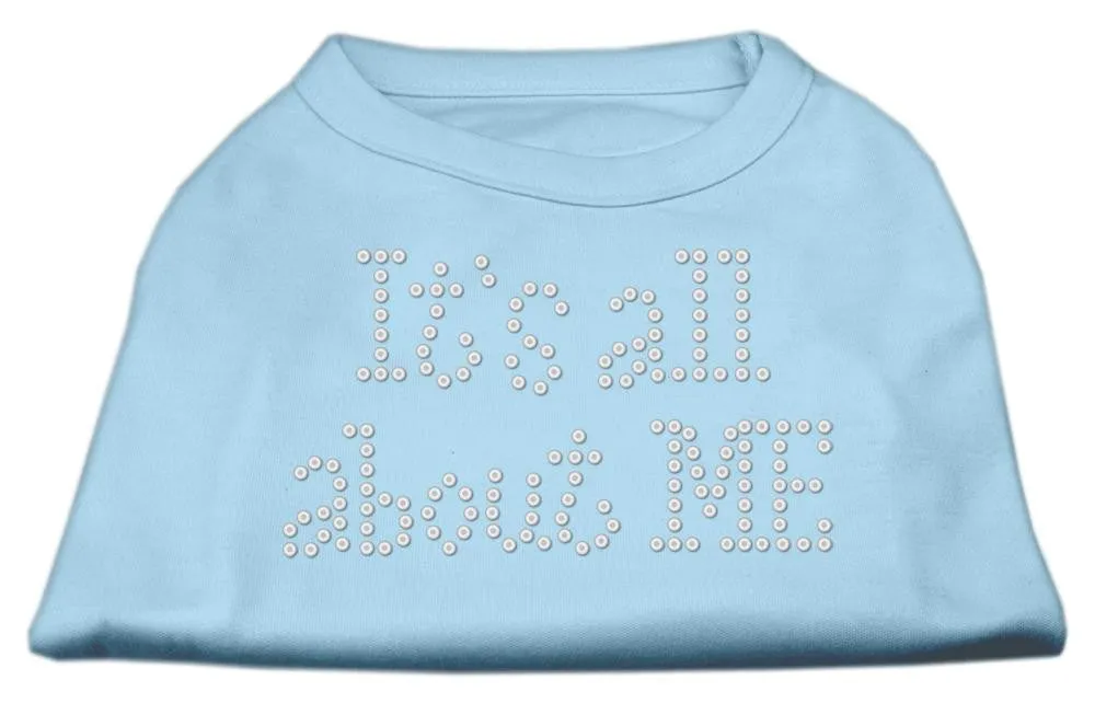 It's All About Me Rhinestone Shirts Baby Blue M (12)