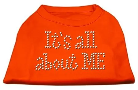 It's All About Me Rhinestone Shirts Orange XS (8)