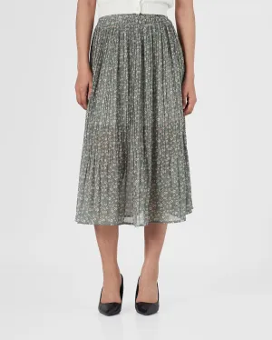 Lady Green Floral Skirts 17.90