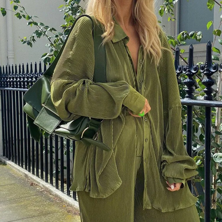 Lauren Pleated Coord Set