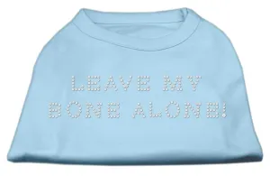 Leave My Bone Alone! Rhinestone Shirts Baby Blue M (12)