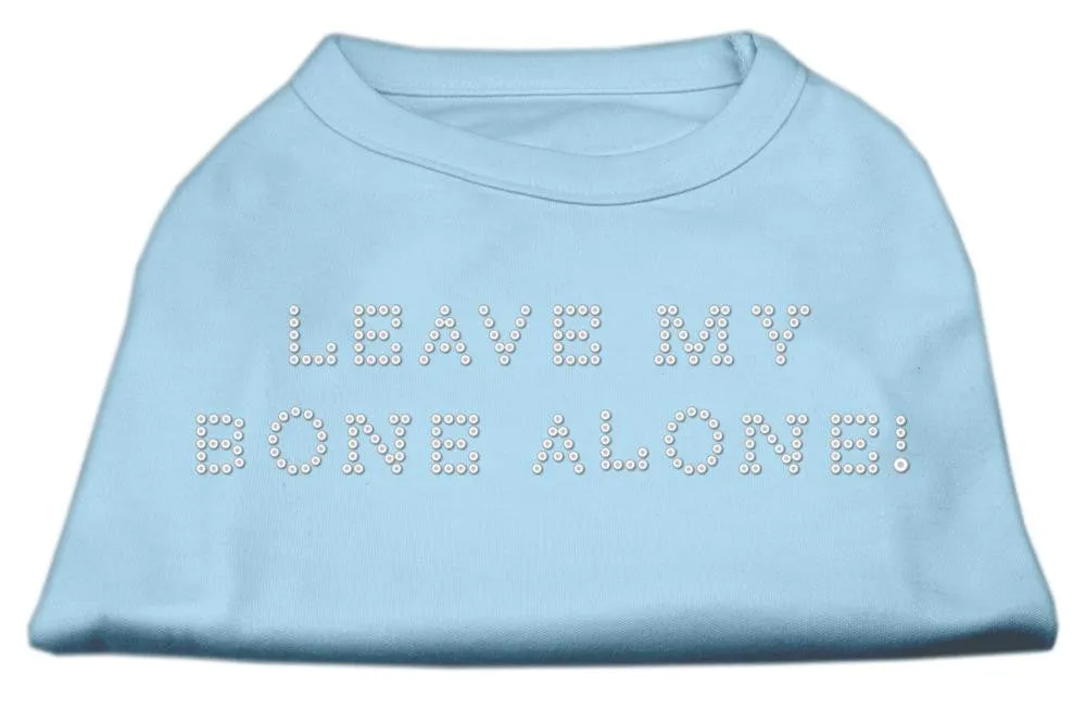 Leave My Bone Alone! Rhinestone Shirts Baby Blue M (12)
