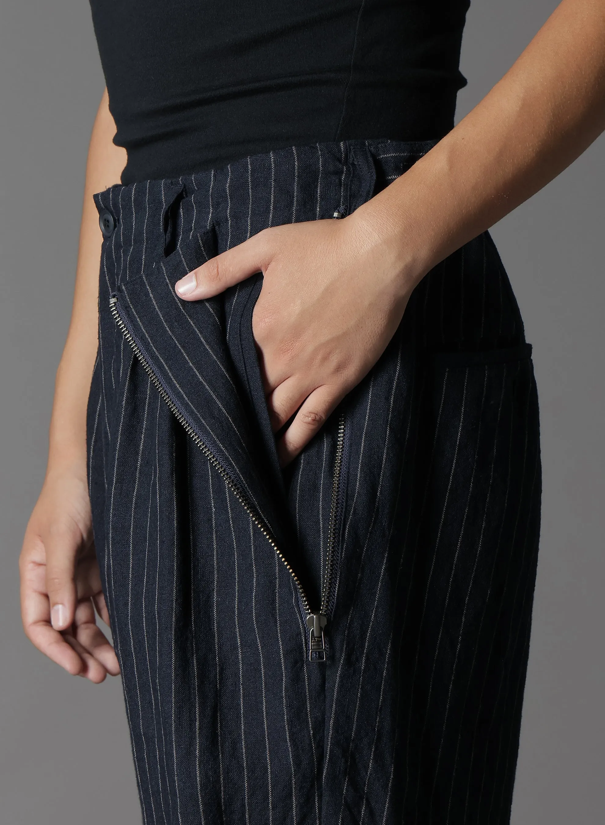 LIGHT DONGGOROS ZIPPER PK PANTS