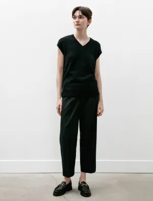 Light Wool Max Gabardine Slacks Top Black Light Wool Max Gabardine Slacks Top Black