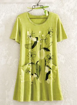 Lime Light T-Shirt Dress