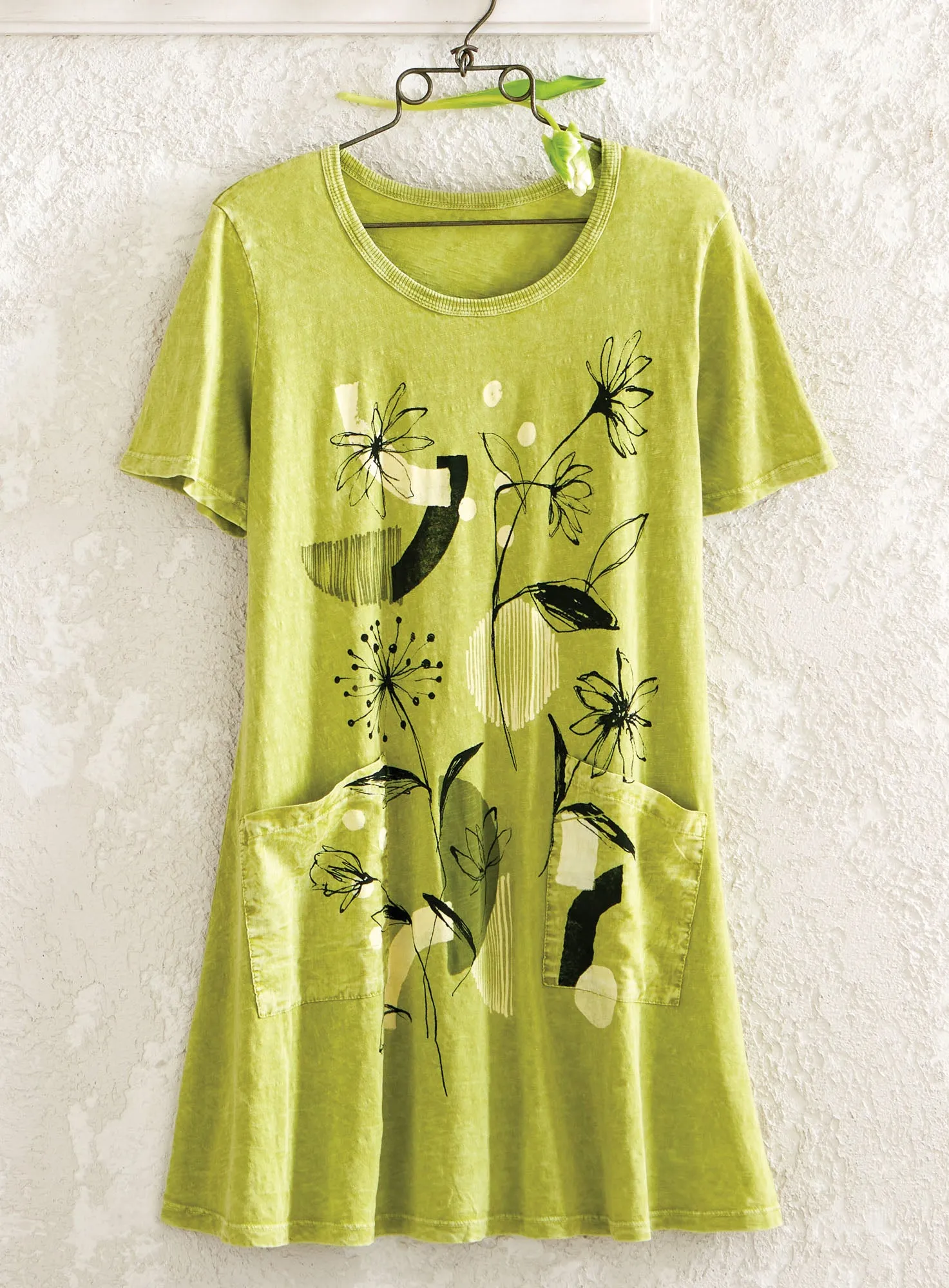Lime Light T-Shirt Dress